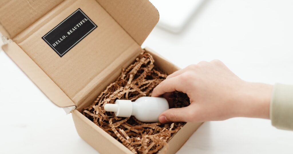 The Rise of Custom Packaging for Small Businesses in Australia » Custom Packaging A branded box partially open, showing a product neatly arranged inside.